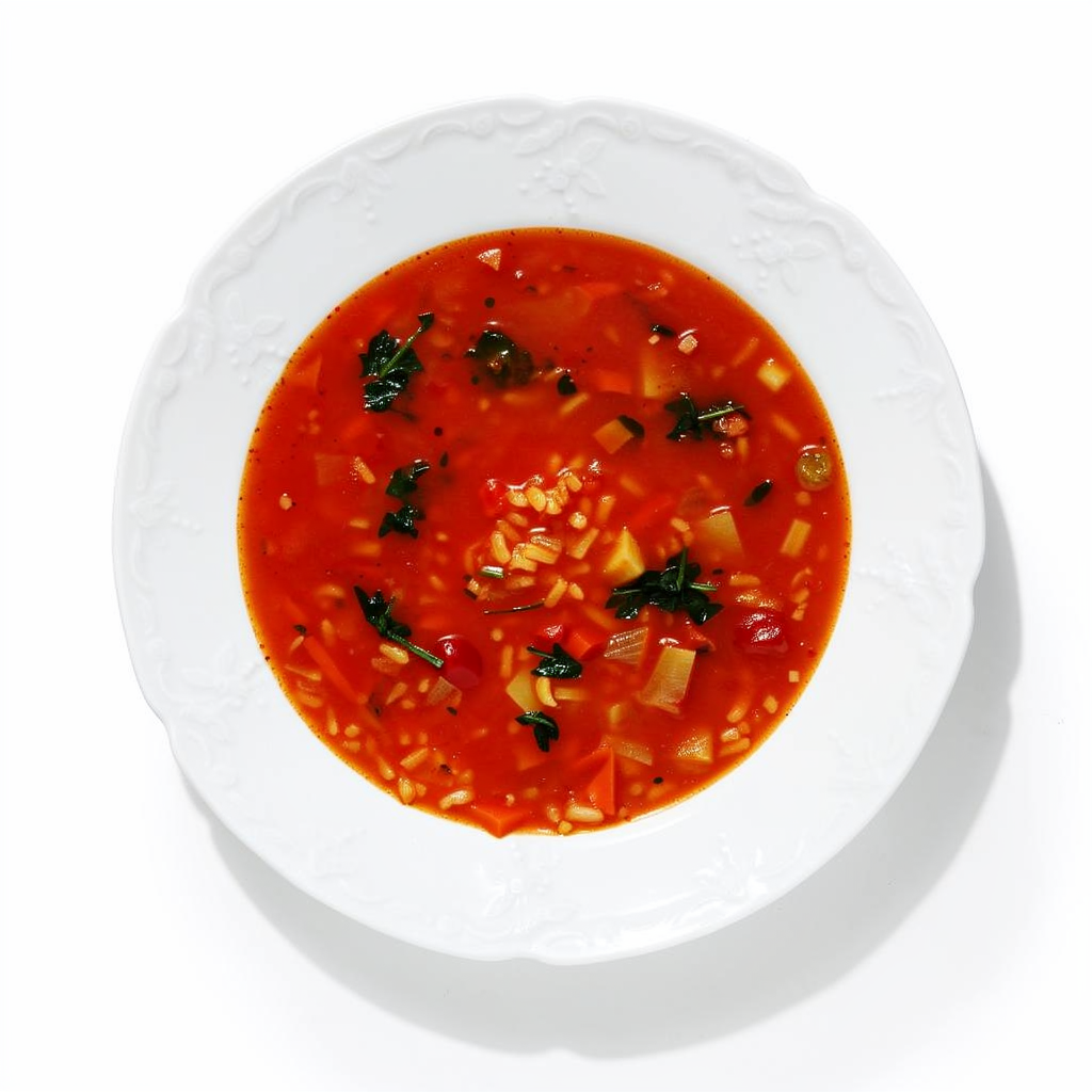 Greita ryžių pomidorinė sriuba šeimai