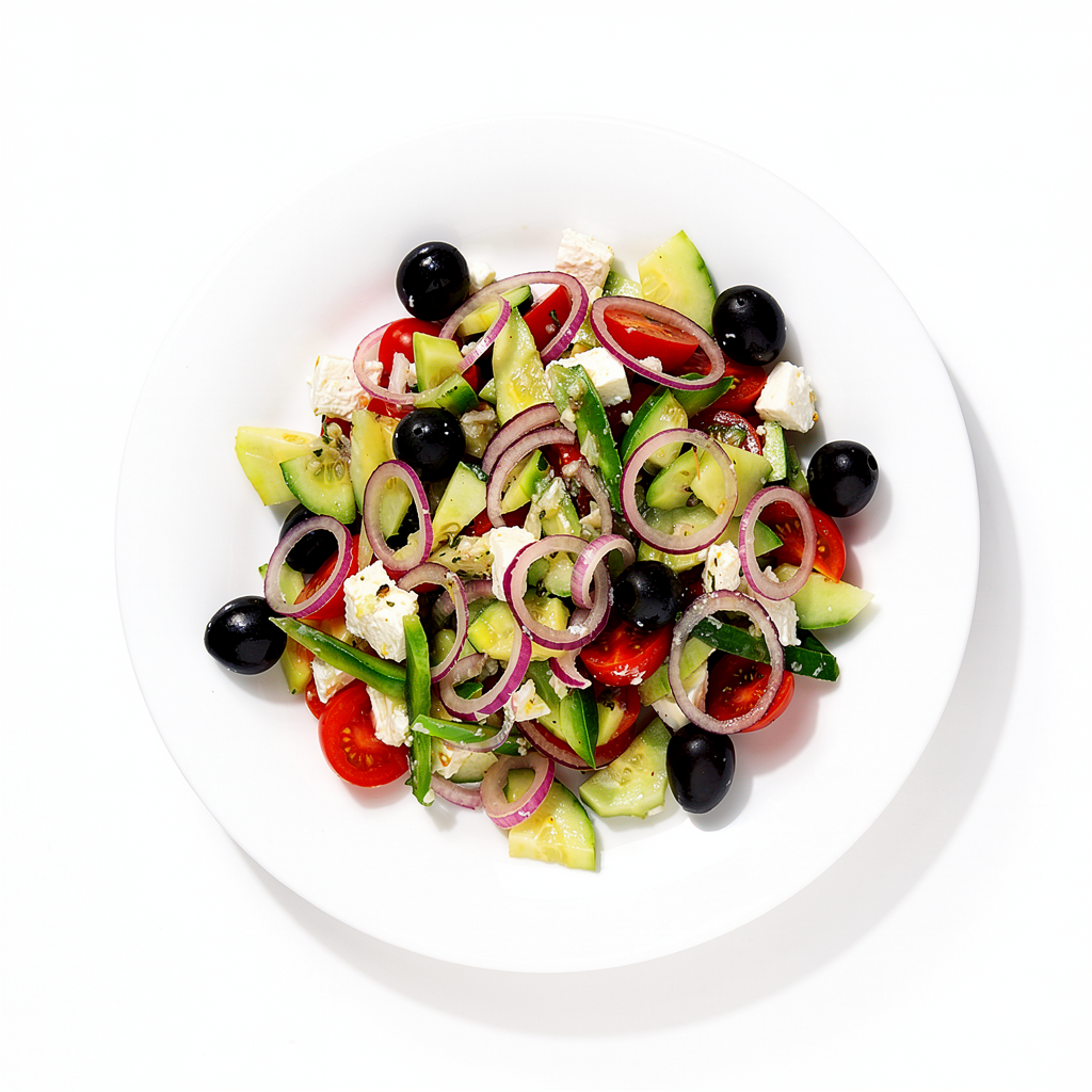 Gaivios Graikiškos salotos su feta sūriu